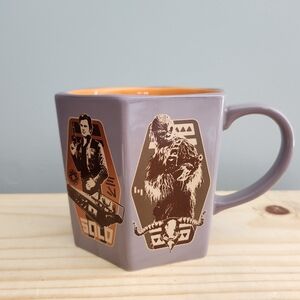 Disney Store Star Wars Hexagon Character Mug Solo, Chewbacca, Qi'ra